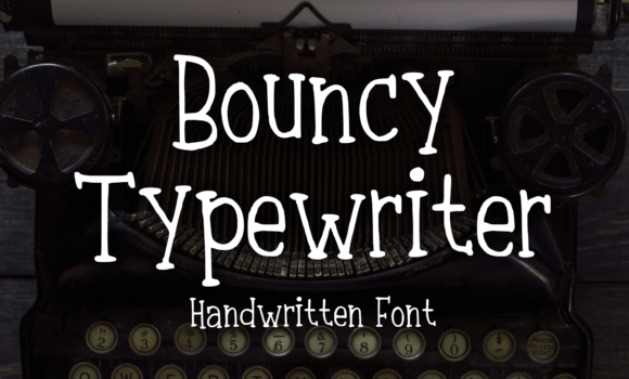 Bouncy Typewriter Font - Featured Image