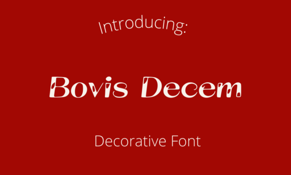 Bovis Decem Font - Featured Image