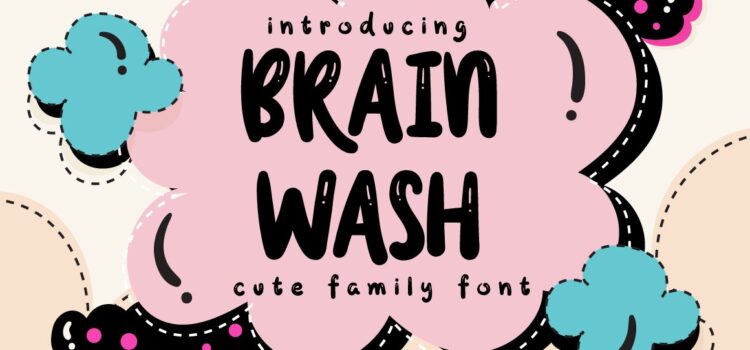 Brain Wash Font - Featured Image