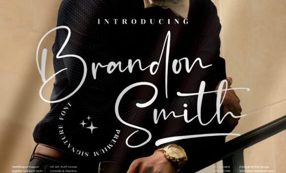 Brandon Smith Font Fonts Free Download Brandon Smith Font - Featured Image