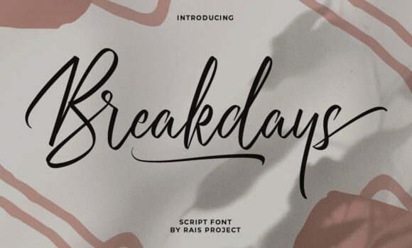 Breakdays Font Fonts Free Download Breakdays Font - Featured Image
