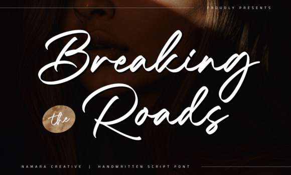 Breaking Roads Font - Featured Image