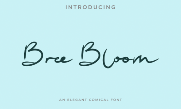 Bree Bloom Font - Featured Image