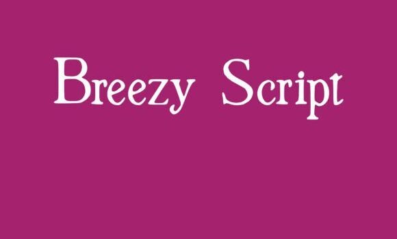 Breezy Font Fonts Free Download Breezy Font - Featured Image
