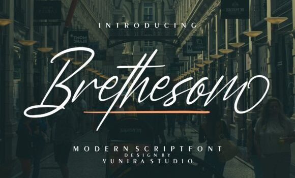 Brethesom Font - Featured Image