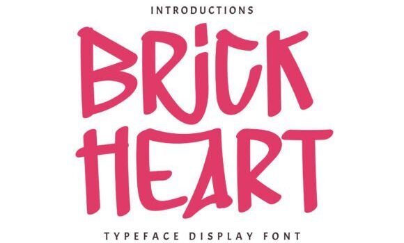 Brick Heart Font Fonts Free Download Brick Heart Font - Featured Image