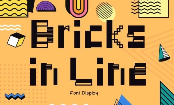 Bricks in Line Font - Featured Image