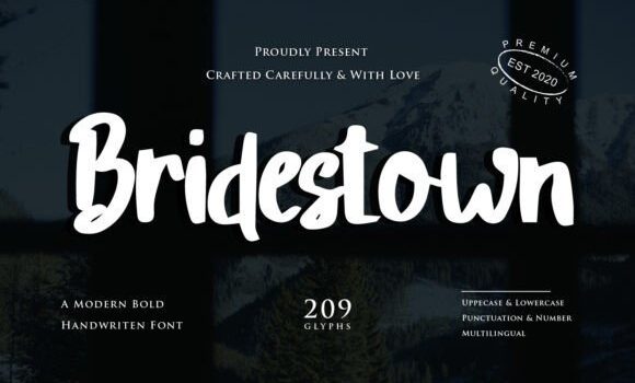 Bridestown Font - Featured Image