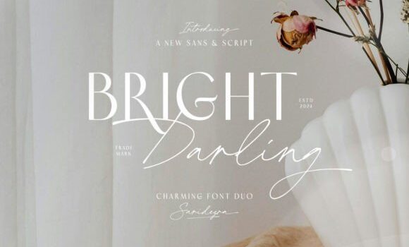 Bright Darling Duo Font Fonts Free Download
