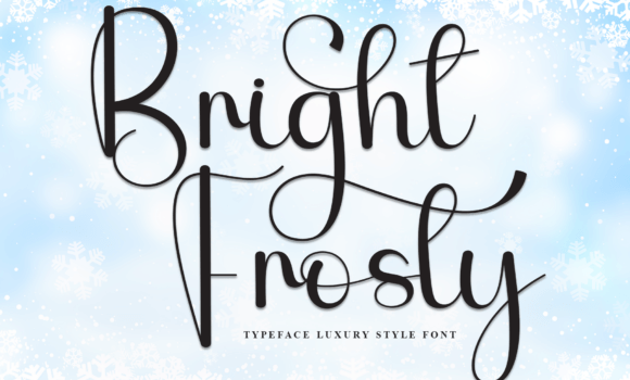 Bright Frosty Font - Featured Image