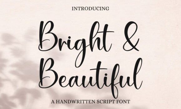 Bright & Beautiful Font - Featured Image