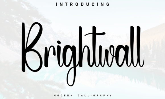 Brightwall Font Fonts Free Download Brightwall Font - Featured Image