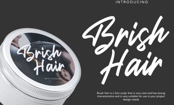 Brish Hair Font - Featured Image