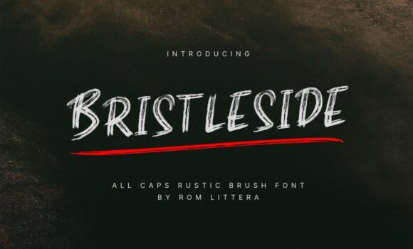 Bristleside Font - Featured Image