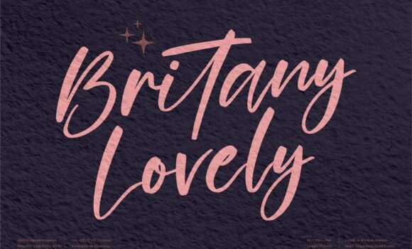 Britany Lovely Font - Featured Image