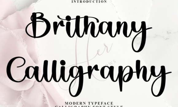 Brithany Calligraphy Font - Featured Image
