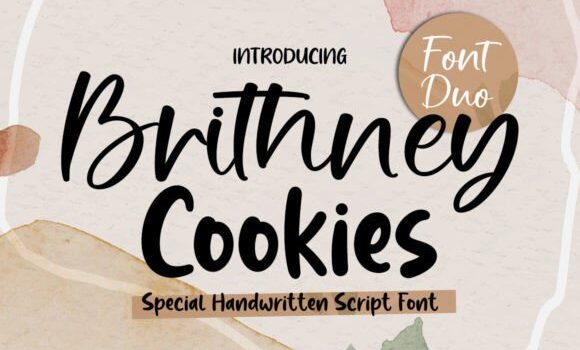 Brithney Cookies Font - Featured Image