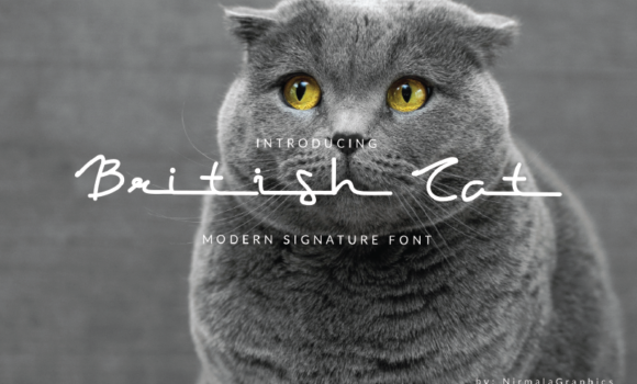 British Cat Font Fonts Free Download British Cat Font - Featured Image