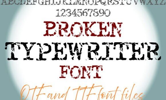 Broken Typewriter Font - Featured Image