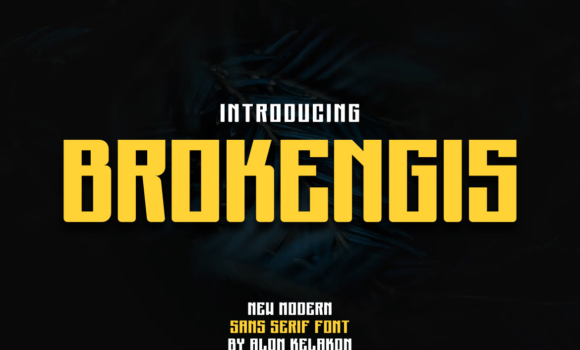 Brokengis Font - Featured Image