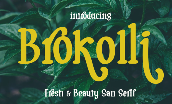 Brokolli Font - Featured Image