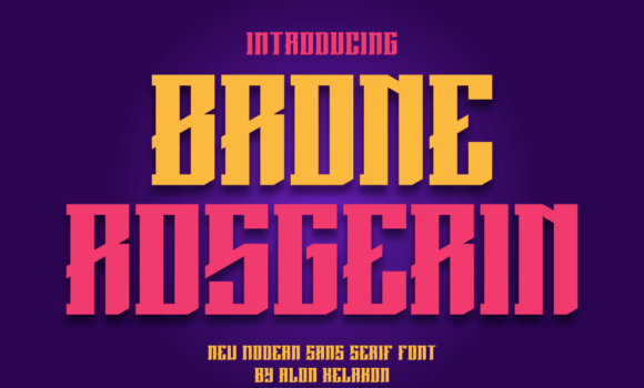 Brone Rosgerin Font - Featured Image
