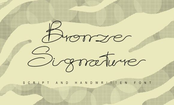 Bronze Signature Font Fonts Free Download Bronze Signature Font - Featured Image
