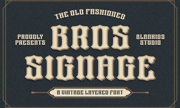 Bros Signage Font Fonts Free Download Bros Signage Font - Featured Image