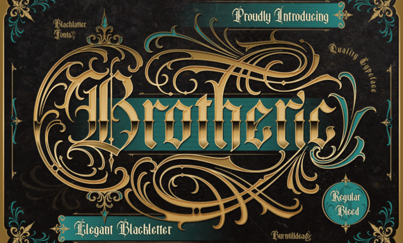 Brotheric Font - Featured Image