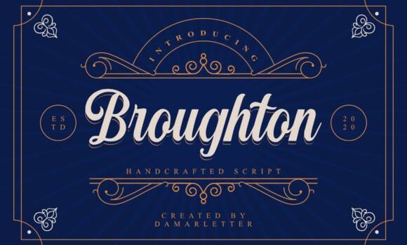 Broughton Font Fonts Free Download Broughton Font - Featured Image