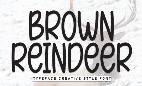 Brown Reindeer Font - Featured Image