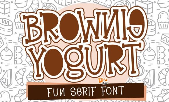 Brownie Yogurt Font - Featured Image