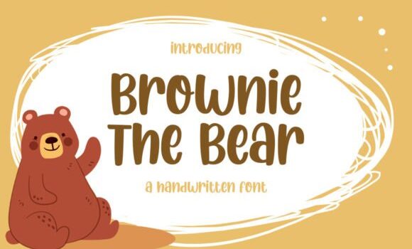 Brownie the Bear Font Fonts Free Download Brownie the Bear Font - Featured Image