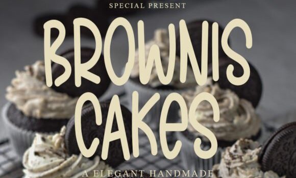 Brownis Cakes Font Fonts Free Download Brownis Cakes Font - Featured Image