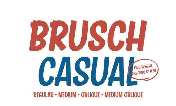 Brusch Casual Font - Featured Image