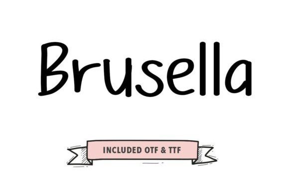 Brusella Brush Font - Featured Image