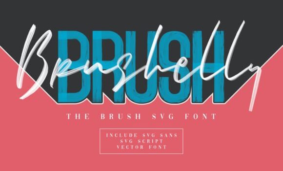 Brushelly Brush Font - Featured Image