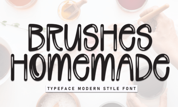 Brushes Homemade Font - Featured Image