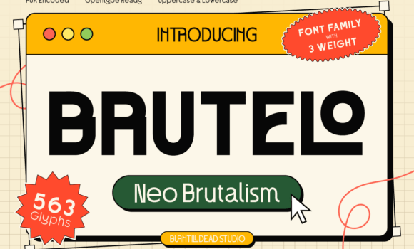 Brutelo Font - Featured Image