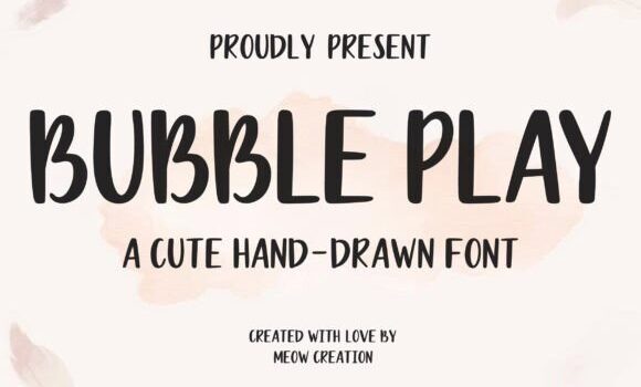 Bubble Play Font Fonts Free Download