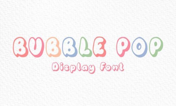 Bubble Pop Font - Featured Image