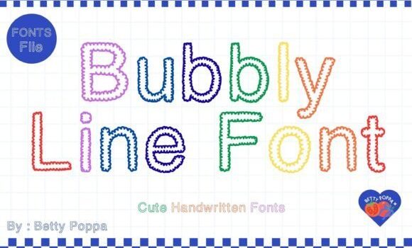 Bubbly Line Font - Featured Image