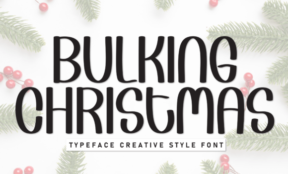 Bulking Christmas Font - Featured Image