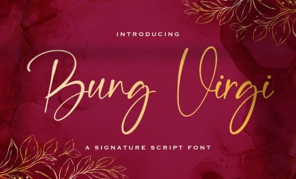 Bung Virgi Font Fonts Free Download Bung Virgi Font - Featured Image
