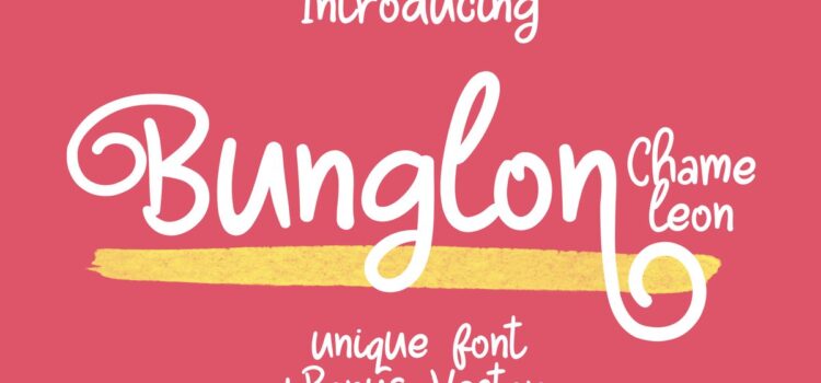Bunglon Chameleon Font - Featured Image