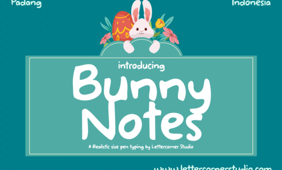Bunny Note Font Fonts Free Download Bunny Note Font - Featured Image