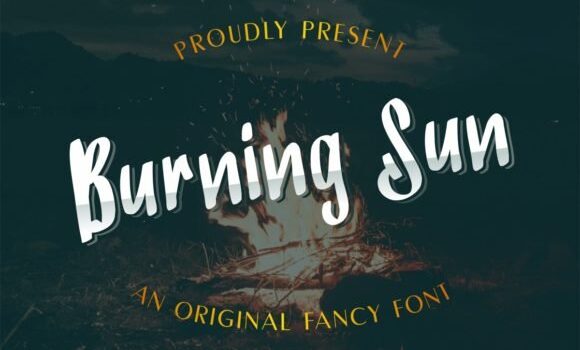 Burning Sun Font - Featured Image