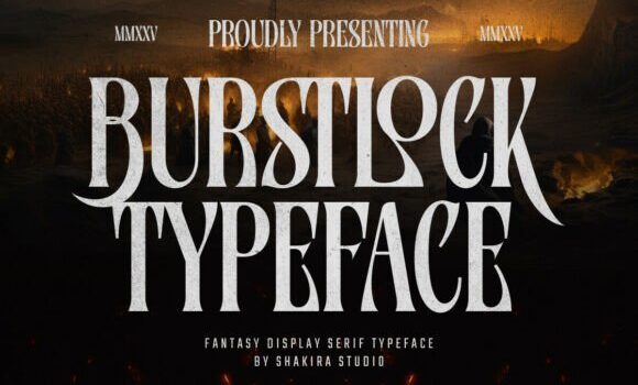 Burstlock Font - Featured Image