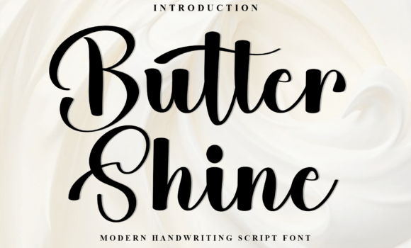 Butter Shine Font - Featured Image