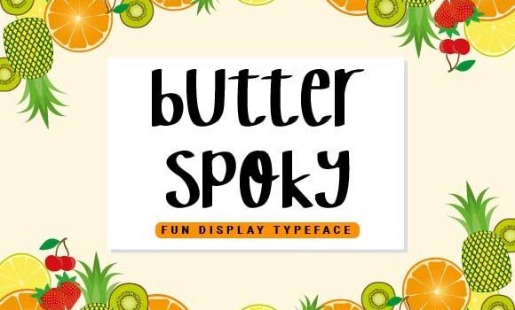 Butter Spoky Font - Featured Image